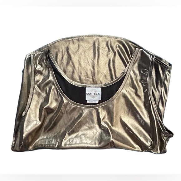 🌟VTG! BENTLEY! GOLD LAME TOP!!🌟 RARE!!!! ULTRA COOL VTG 70S-80S! DISCO!!⭐️ - Picture 12 of 16